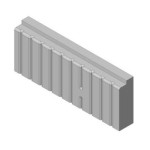 Šamotová deska zadní, spodní KV DYNAMIC B 2G 35. 46. 01    